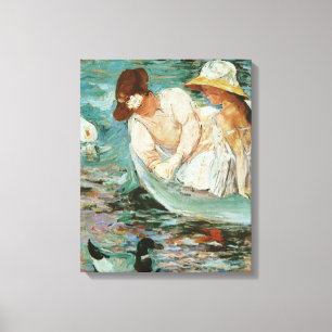 Summertime Mary Cassatt Canvas Afdruk