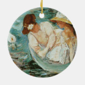 Summertime | Mary Cassatt Keramisch Ornament (Achterkant)