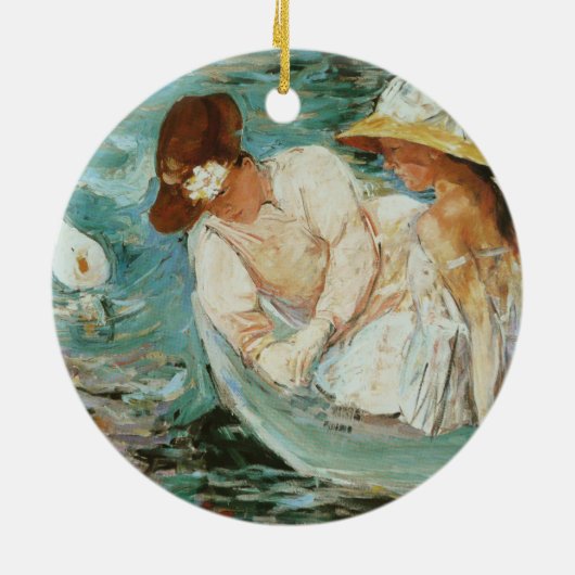 Summertime | Mary Cassatt Keramisch Ornament (Achterkant)