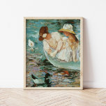 Summertime | Mary Cassatt Poster<br><div class="desc">Summertime (1894) door de Amerikaanse impressionist Mary Cassatt. Origineel kunstwerk is een oliesschilderij op canvas dat een portret van 2 vrouwen op een boot omringd door eenden toont. Gebruik de ontwerphulpmiddelen om douanetekst toe te voegen of het afbeelding te personaliseren.</div>