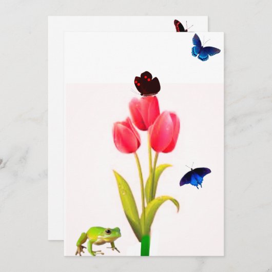 Summertime Note Kaart (Voorkant / Achterkant)