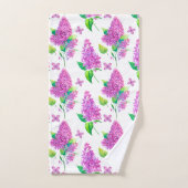 Summertime Paarse Lilacs Bathroom set Bad Handdoek (Handdoek)