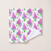 Summertime Paarse Lilacs Bathroom set Bad Handdoek (Wasdoekje)