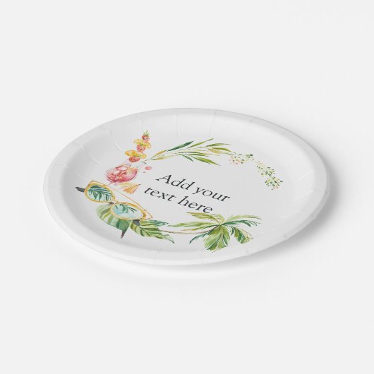 Summertime Papieren Bordje (Gekanteld)