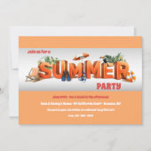 Summertime Partij Kaart (Voorkant)