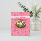 Summertime Picnic Watermeloen Roze kralen Kaart (Staand voorkant)