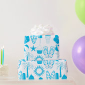 Summertime-pictogrammen Cadeaupapier