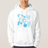 Summertime-pictogrammen Hoodie (Voorkant)
