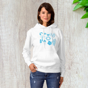 Summertime-pictogrammen Hoodie