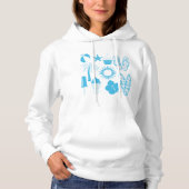Summertime-pictogrammen Hoodie (Voorkant)