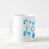 Summertime-pictogrammen Koffiemok (Voorkant links)