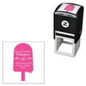 Summertime Popsiche Return Address Stamp Zelfinktende Stempel (In situ)