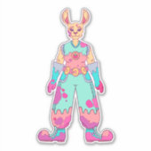 Summertime Rabbit Sticker (Voorkant)