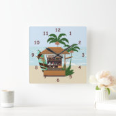 Summertime Resort Tiki Bar bij Beach Vierkante Klok (Huis)