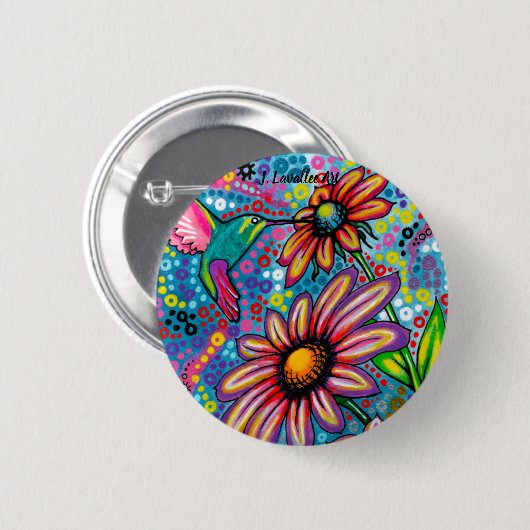 "Summertime" Ronde Button 5,7 Cm (Voorkant /achterkant)