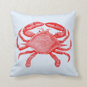 Summertime Seafood Crab Picnic Kussen