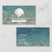 Summertime Seashell Beauty Salon Visitekaartjes (Voorkant / Achterkant)