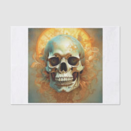 Summertime Skull Decoupage Paper Tissuepapier