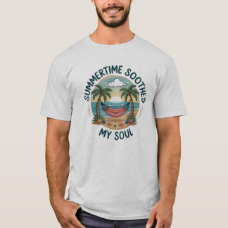 Summertime Soothes My Soul: Palm Tree & Hammock T-shirt