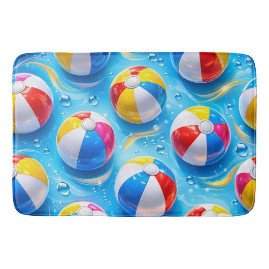 Summertime splash beach ball prem badmat (Voorkant)