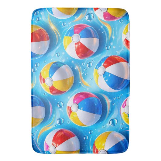 Summertime splash beach ball prem badmat (Voorkant Verticaal)