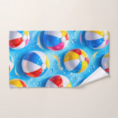 Summertime splash beach ball, premium hand and bat bad handdoek (Handdoek)