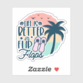 Summertime, strandvibes, vacature quote sticker (Vel)