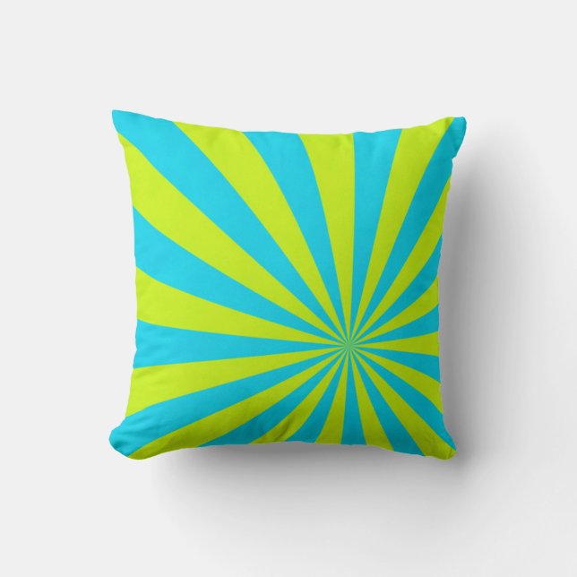 Summertime Sunburst Colorful Pillow #3 Kussen (Voorkant)