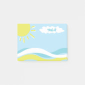 Summertime Sunshine Fun gepersonaliseerd Post-it® Notes (Voorkant)