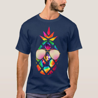 Summertime tropische anananas met zonnebril t-shirt