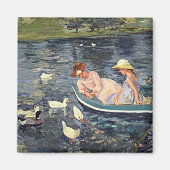 Summertime Twee | Mary Cassatt Magneet (Voorkant)