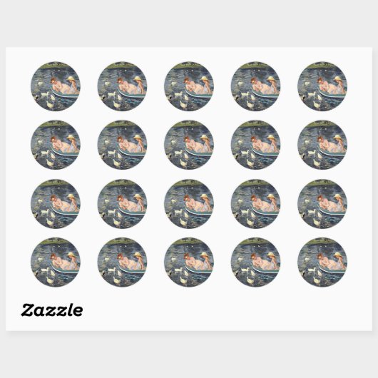 Summertime Twee | Mary Cassatt Ronde Sticker (Vel)