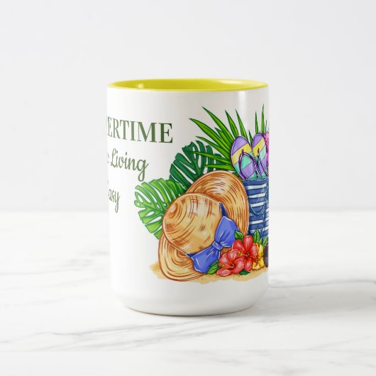 Summertime Tweekleurige Koffiemok (Center)