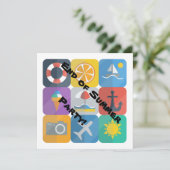 Summertime Uitnodiging (Staand voorkant)