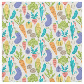 Summertime vegetable Pattern Stof (Close Up)