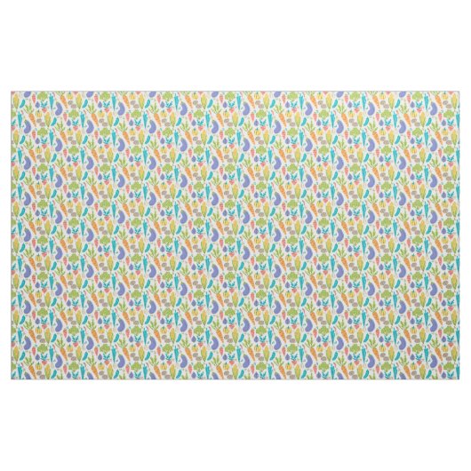 Summertime vegetable Pattern Stof (Fat Quarter)
