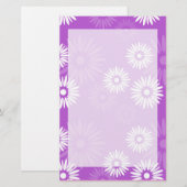 Summertime Violet Stationery Briefpapier (Voorkant / Achterkant)