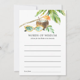 Summertime Vrijgezellenfeest Bingo Advieskaart