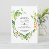 Summertime Vrijgezellenfeest Kaart (Staand voorkant)