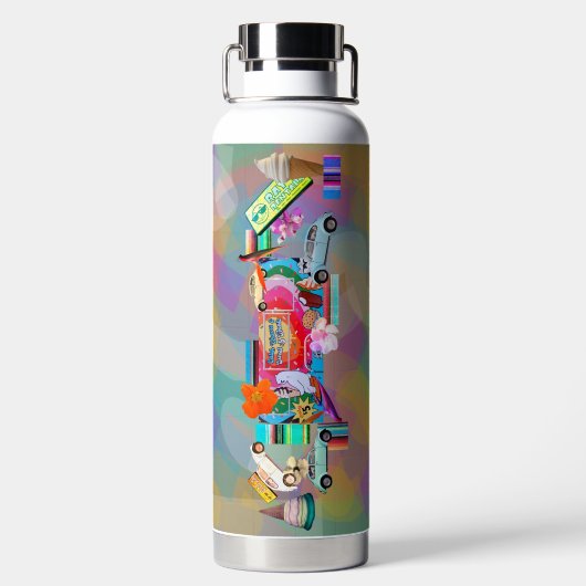 Summertime Water Bottle Waterfles (Achterkant)