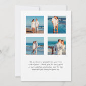 Summertime Wedding Photo Collage Bedankkaart (Achterkant)