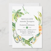 Summertime Wedding Rehearsal Dinner Kaart (Voorkant)