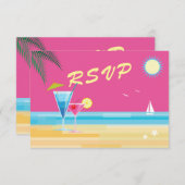 Summertime Wedding RSVP (Voorkant / Achterkant)