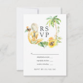 Summertime Wedding RSVP Kaartje (Voorkant)