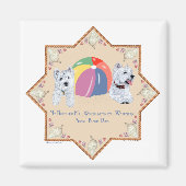 Summertime Westies Sandy Magneet (Voorkant)