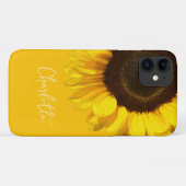 Summertime Yellow Sunflower  naam Case-Mate iPhone Case (Achterkant (horizontaal))