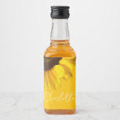 Summertime Yellow Sunflower  naam Likeurfles Etiket (Voorkant)