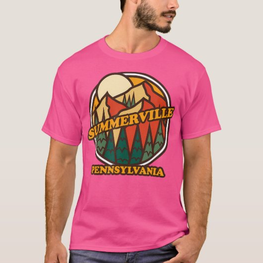  Summerville Pennsylvania Mountain Hiking S T-shirt (Voorkant)
