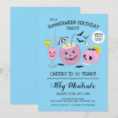 Summerween 50ste verjaardag Cocktail Party Kaart (Voorkant / Achterkant)