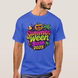 SummerWeen Bash 2025 Skelet Strandfeest Halloween T-shirt